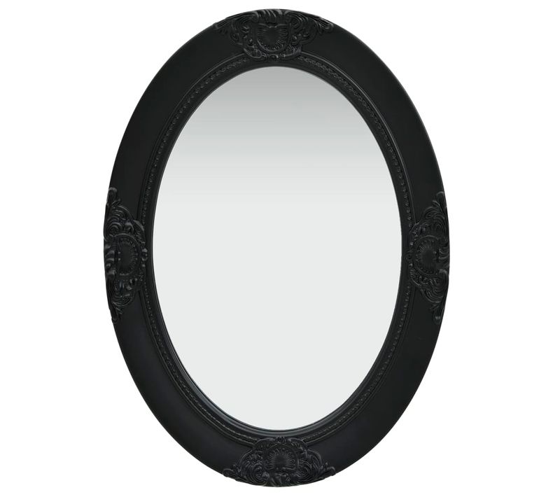 Miroir Mural Style Baroque 50x70 Cm Noir