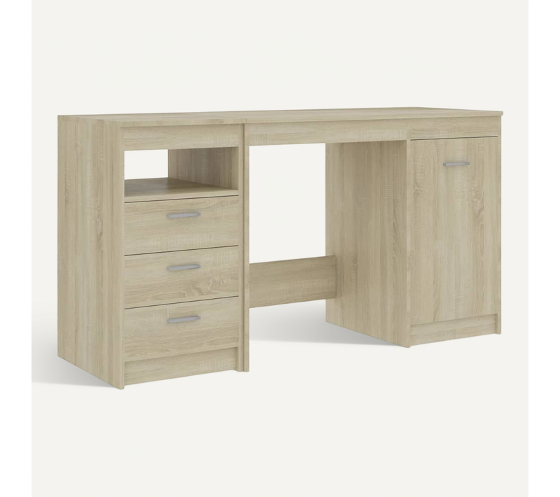 Bureau Chêne Sonoma 140x50x76 Cm Aggloméré