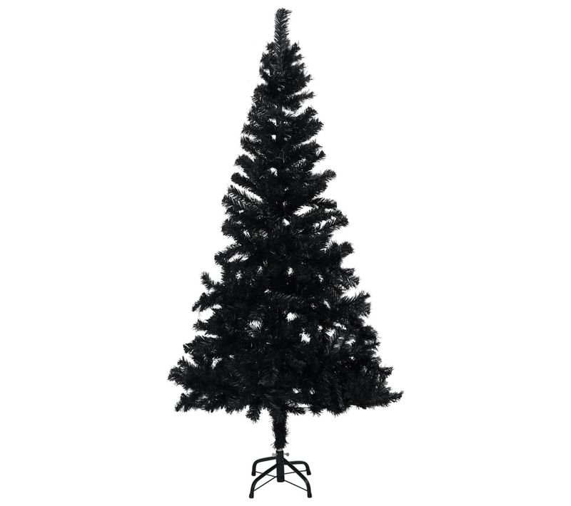 Sapin De Noël Artificiel Avec Support Noir 213 Cm Pvc