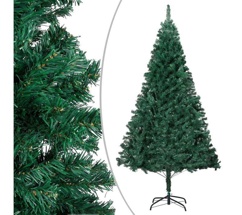 Arbre De Noël Artificiel Avec Branches Épaisses Vert 180 Cm Pvc