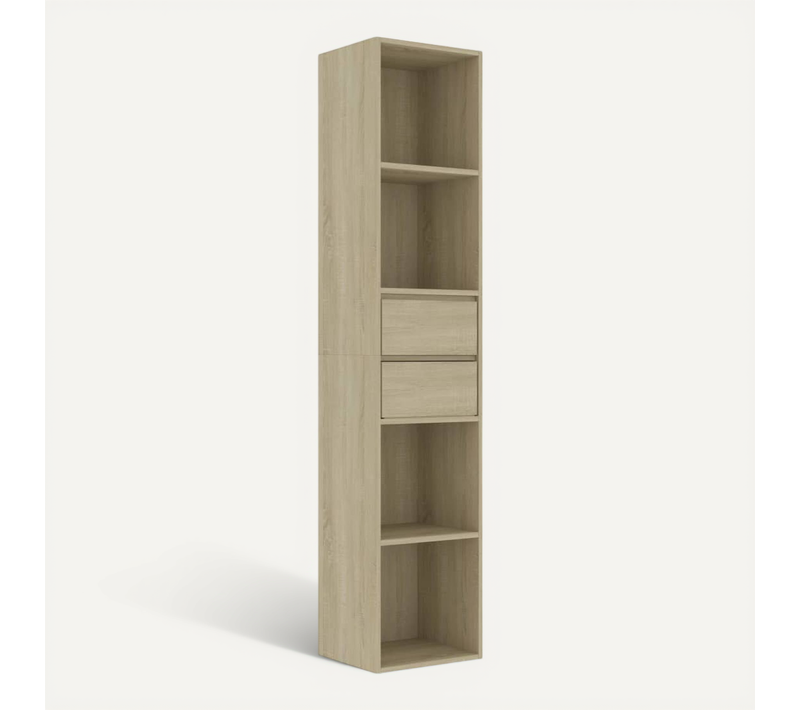 Bibliothèque Chêne Sonoma 36x30x171 Cm Aggloméré