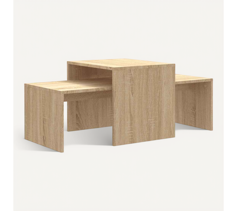 Ensemble De Tables Basses Chêne Sonoma Bois Contreplaqué