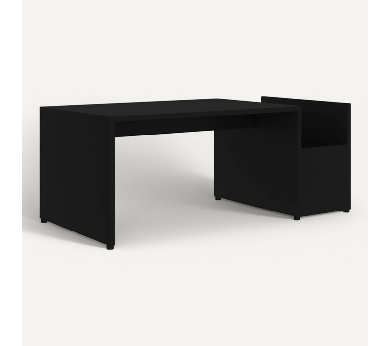 Table Basse Noir 90x45x35 Cm Bois Contreplaqué