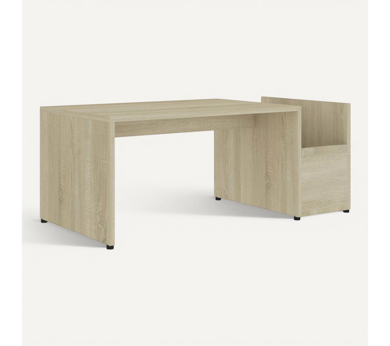 Table Basse Chêne Sonoma 90x45x35 Cm Bois Contreplaqué