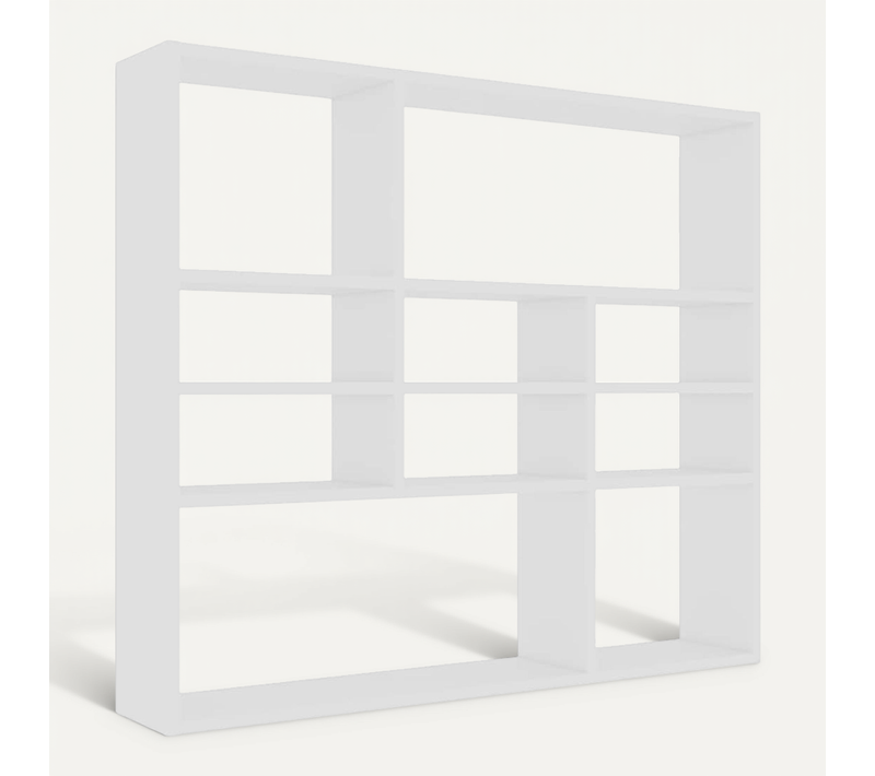 étagère Murale Blanc 90x16x78cm Bois Contreplaqué