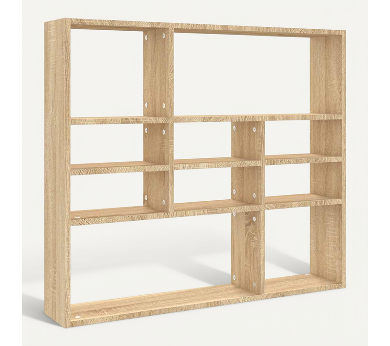 étagère Murale Chêne Sonoma 90x16x78 Cm Bois Contreplaqué