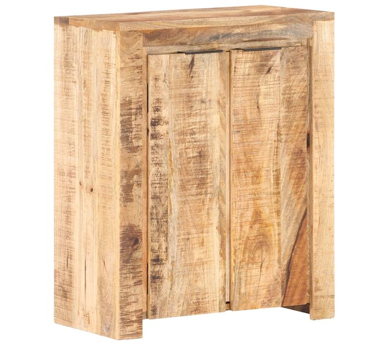 Buffet 59x33x75 Cm Bois De Manguier Brut