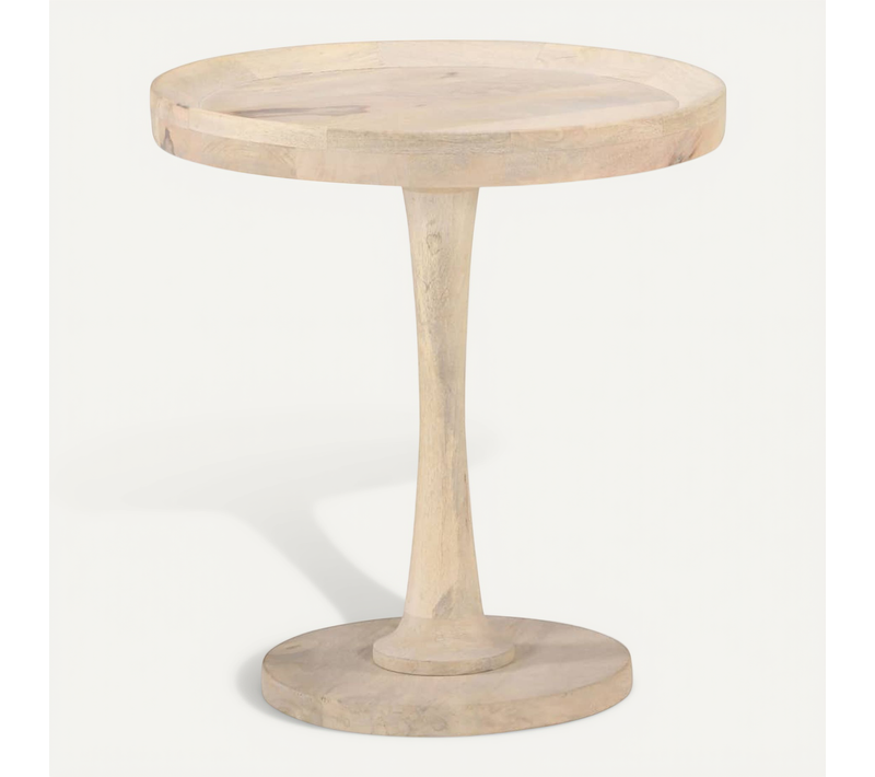 Table D'appoint D.50x55 Cm Bois De Manguier Massif