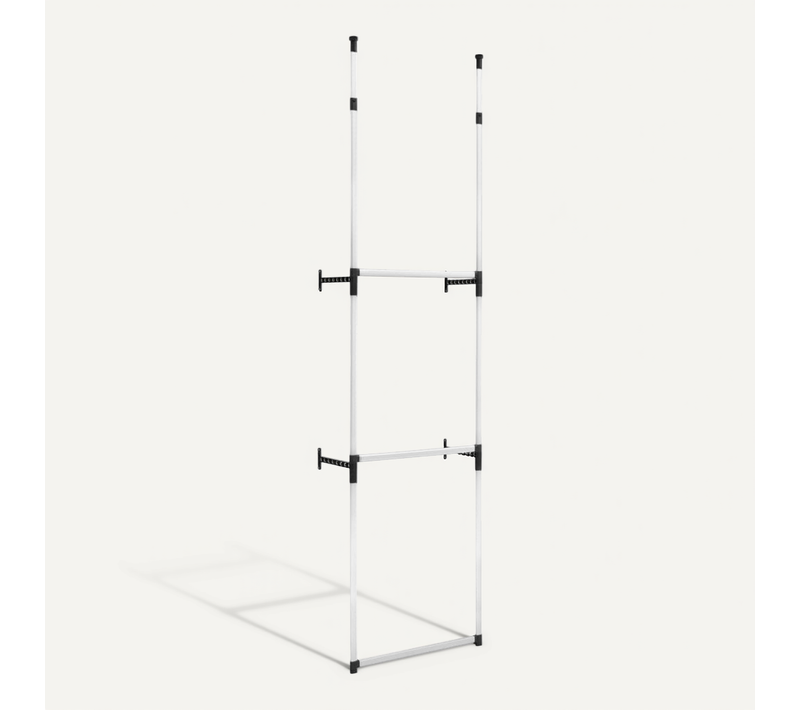 Système De Garde-robe Télescopique Avec Barres Aluminium