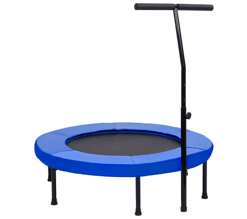 Trampoline De Fitness Avec Poignée Et Coussin De Sécurité 102cm