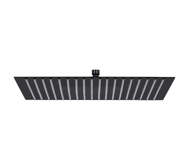 Pomme De Douche Pluie Acier Inoxydable 50x50 Cm Carrée Noir