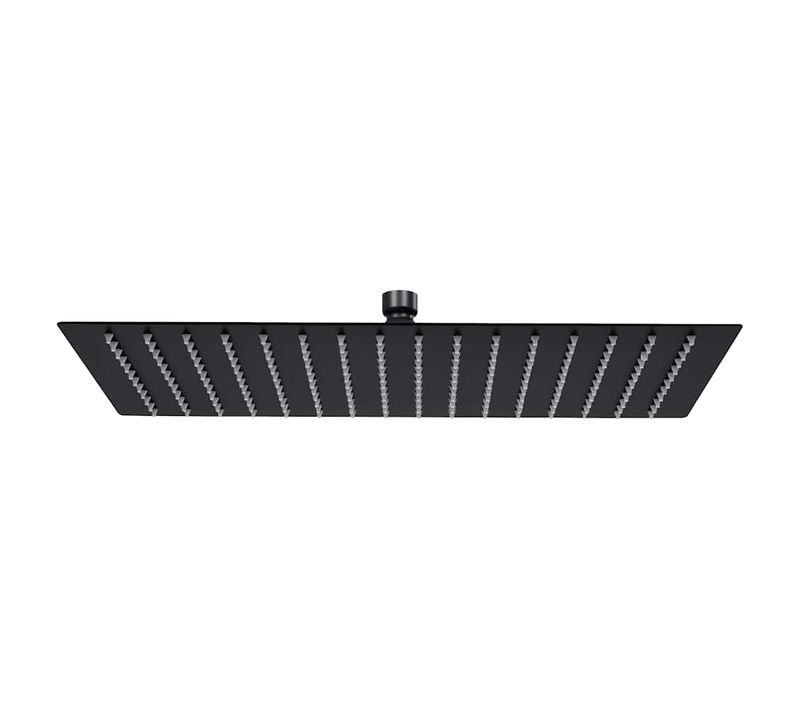 Pomme De Douche Pluie Inox 40x30 Cm Rectangulaire Noir