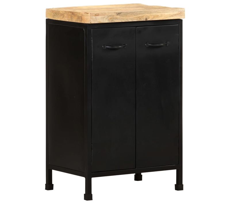 Buffet 47x35x76 Cm Bois De Manguier Brut