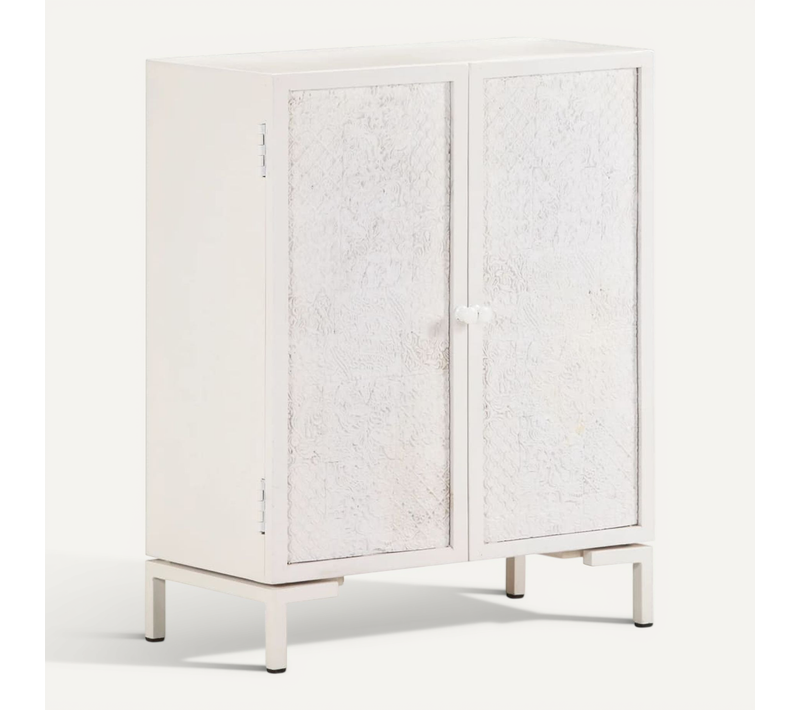 Buffet 60x30x76 Cm Bois De Manguier Massif