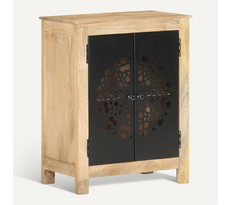 Buffet 60x35x75 Cm Bois De Manguier Massif