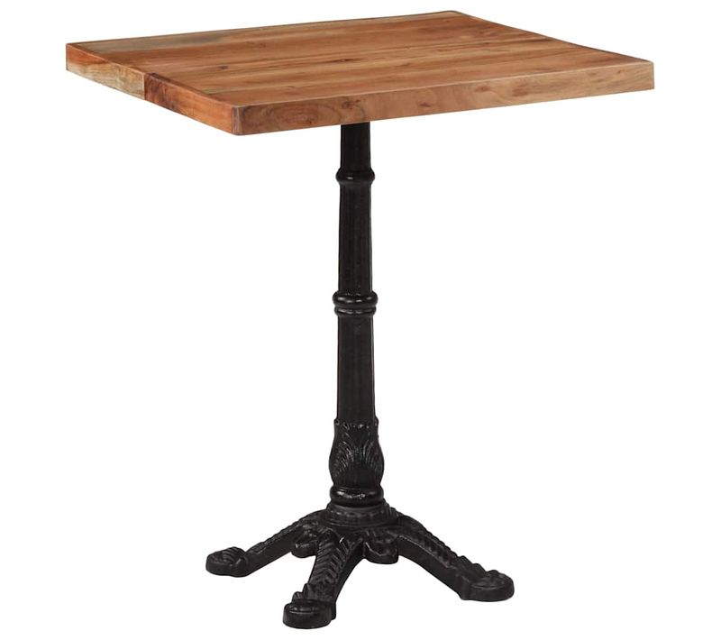 Table De Bistro 60x60x76 Cm Bois D'acacia Massif