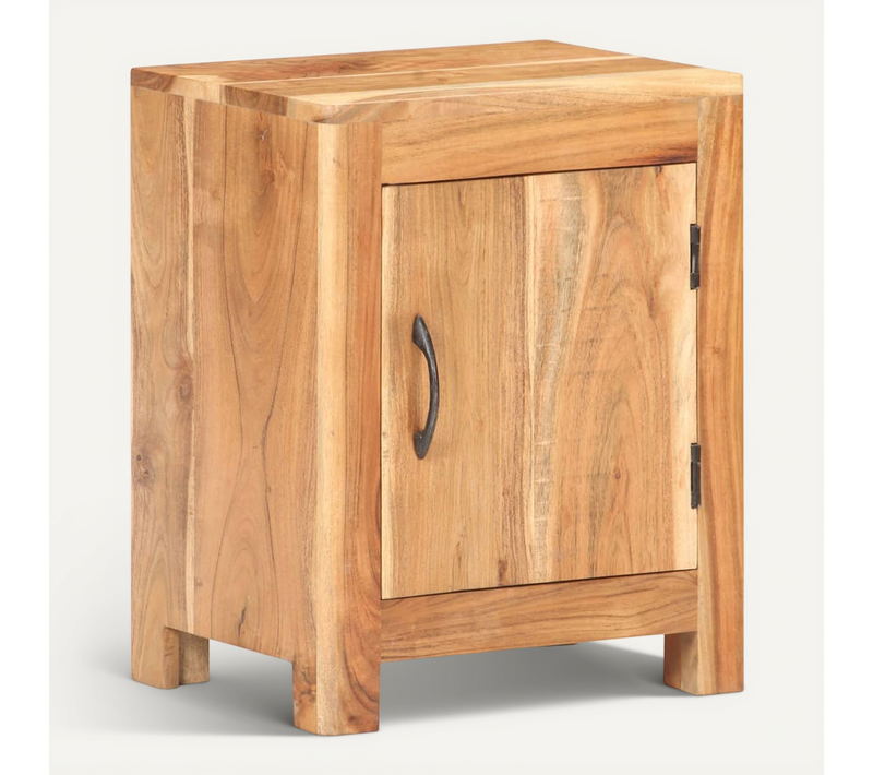 Table De Chevet 40x30x50 Cm Bois D'acacia Massif