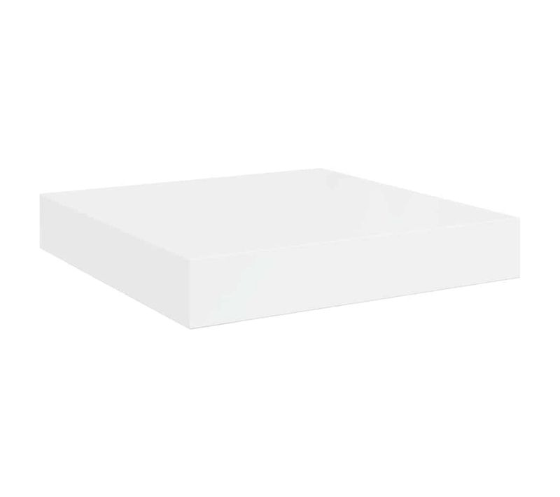 étagère Murale Flottante Blanc Brillant 23x23,5x3,8 Cm Mdf
