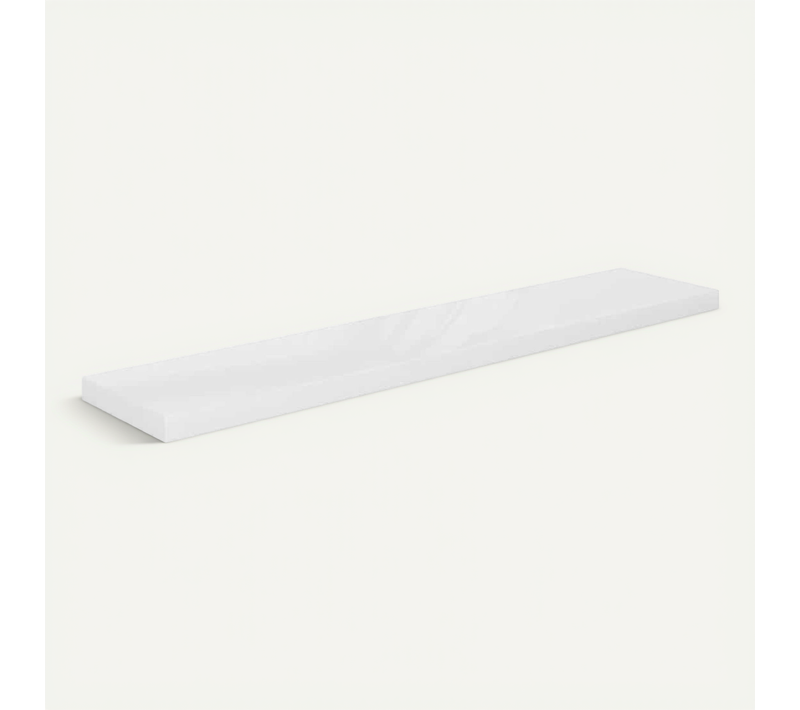 étagère Murale Flottante Blanc Brillant 120x23,5x3,8 Cm Mdf