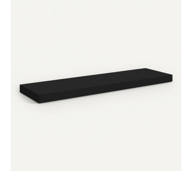 étagère Flottante Murale Noir 80x23,5x3,8 Cm Mdf