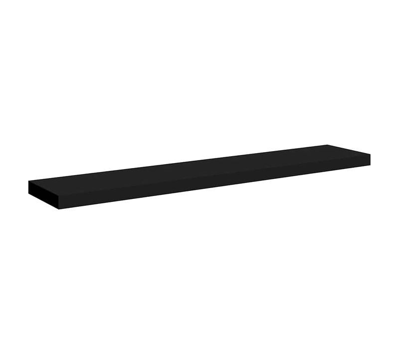 étagère Murale Flottante Noir 120x23,5x3,8 Cm Mdf