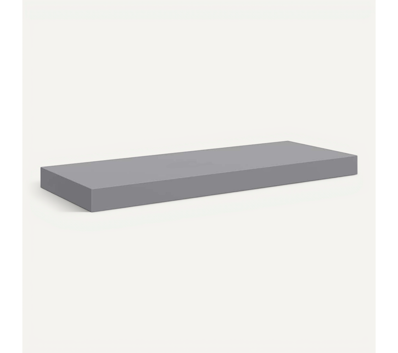 étagère Murale Flottante Gris 60x23,5x3,8 Cm Mdf