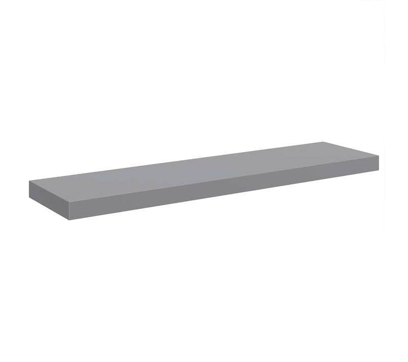 étagère Murale Flottante Gris 90x23,5x3,8 Cm Mdf