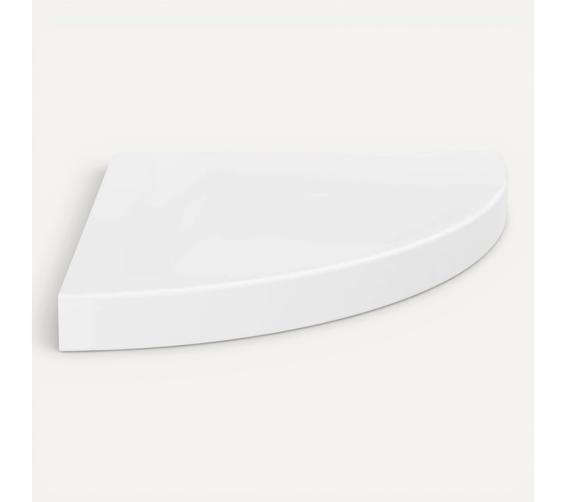 étagère D'angle Flottante Blanc Brillant 35x35x3,8 Cm Mdf