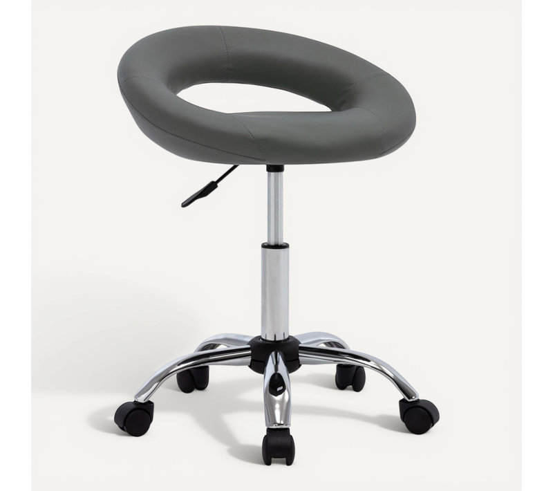 Chaise De Travail Roulante Gris Simili