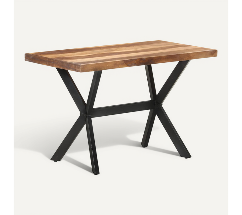 Table De Salle À Manger 120x60x75 Cm Bois Avec Finition Miel