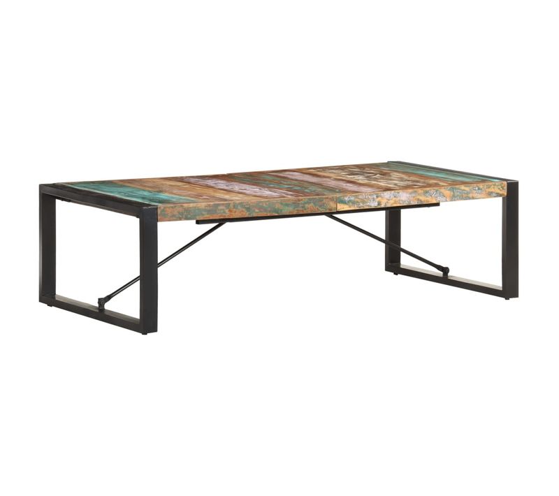 Table Basse 140x70x40 Cm Bois De Récupération Solide