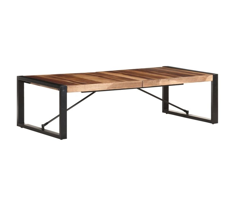 Table Basse 140x70x40 Cm Bois Solide