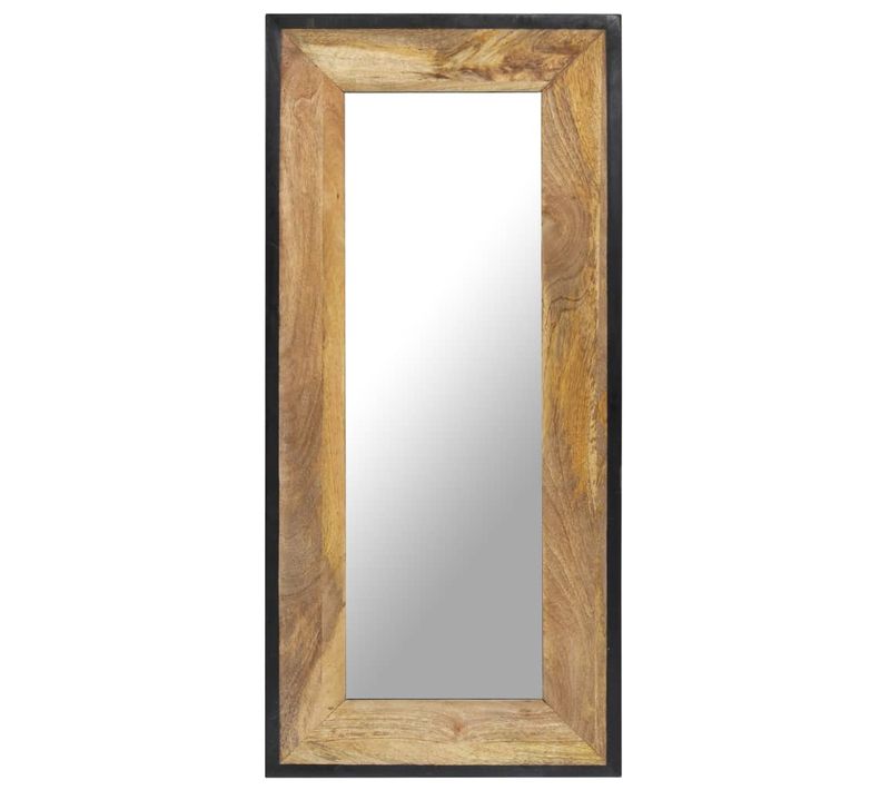 Miroir 110x50 Cm Bois De Manguier Massif