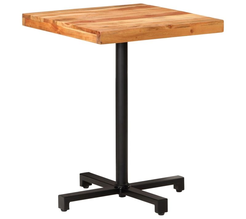 Table De Bistro Carrée 60x60x75 Cm Bois D'acacia Massif
