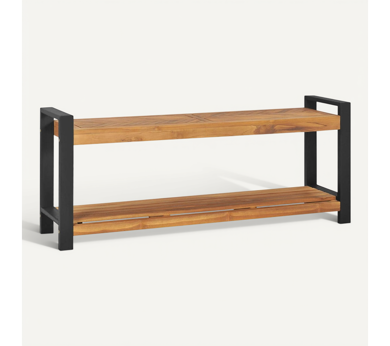 Banc 120 Cm Bois De Teck Solide