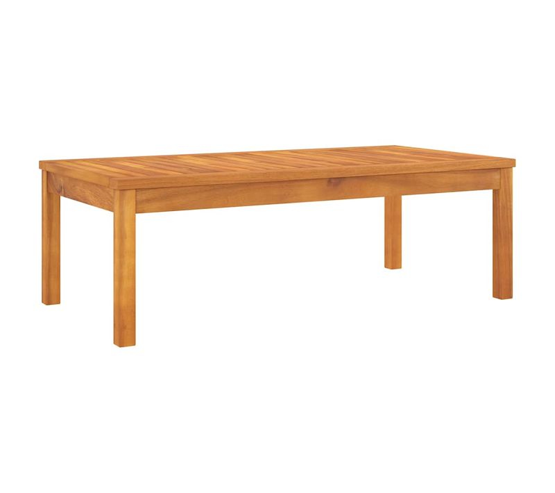 Vidaxl Table Basse 100x50x33 Cm Bois D'acacia Solide Table D'appoint Jardin Terrasse Extérieur