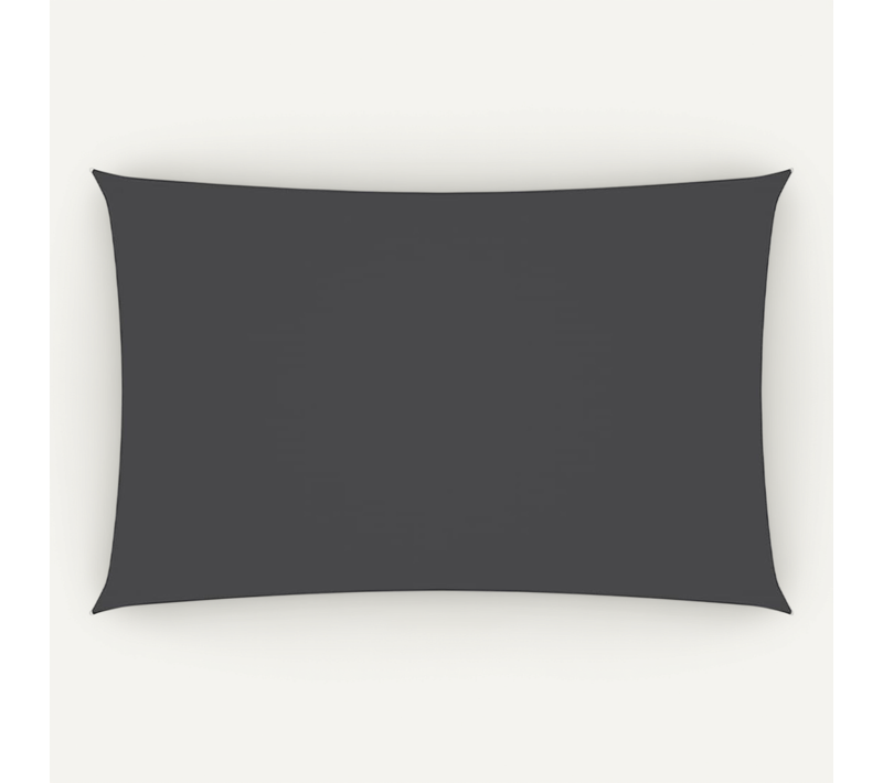 Voile D'ombrage Tissu Oxford Rectangulaire 4x7 M Anthracite
