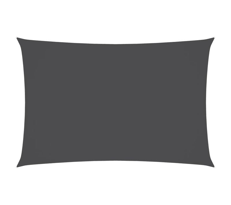 Voile D'ombrage Tissu Oxford Rectangulaire 6x8 M Anthracite