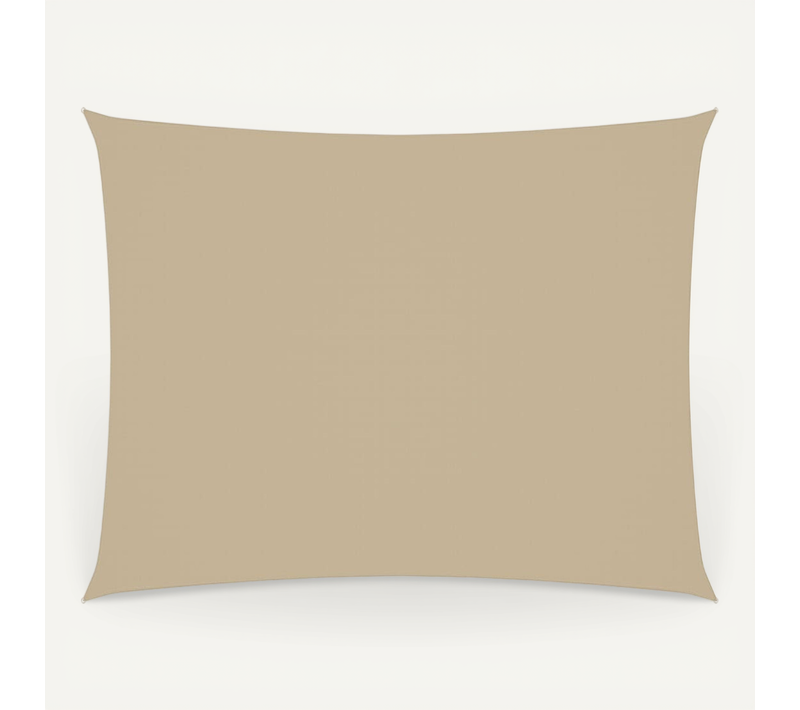 Voile De Parasol Tissu Oxford Rectangulaire 2x3,5 M Beige