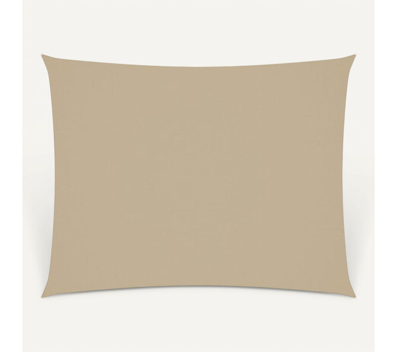 Voile D'ombrage Tissu Oxford Rectangulaire 3x6 M Beige