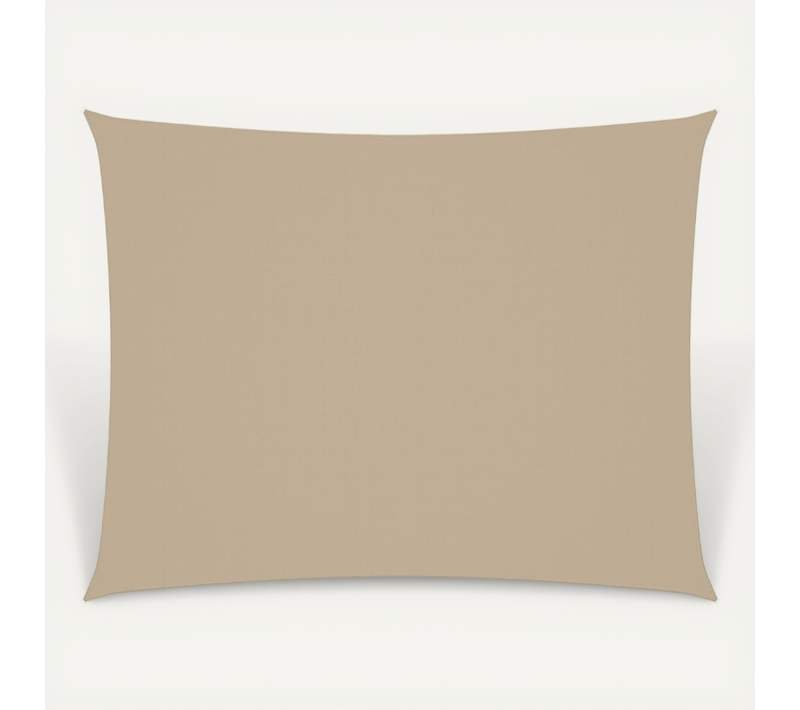 Voile D'ombrage Tissu Oxford Rectangulaire 5x6 M Beige