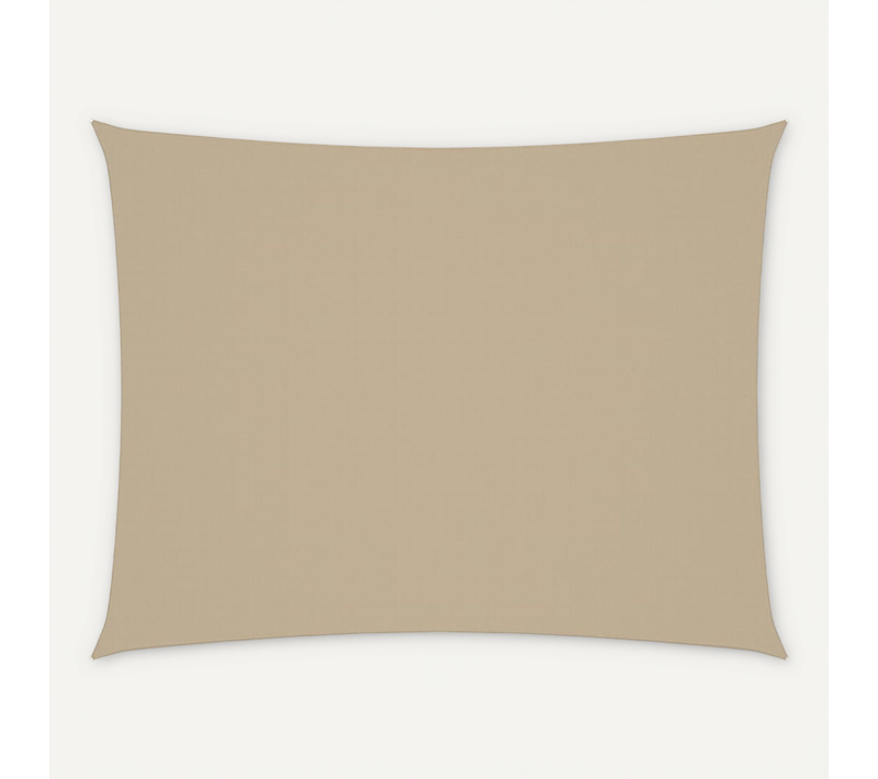 Voile D'ombrage Tissu Oxford Rectangulaire 5x7 M Beige