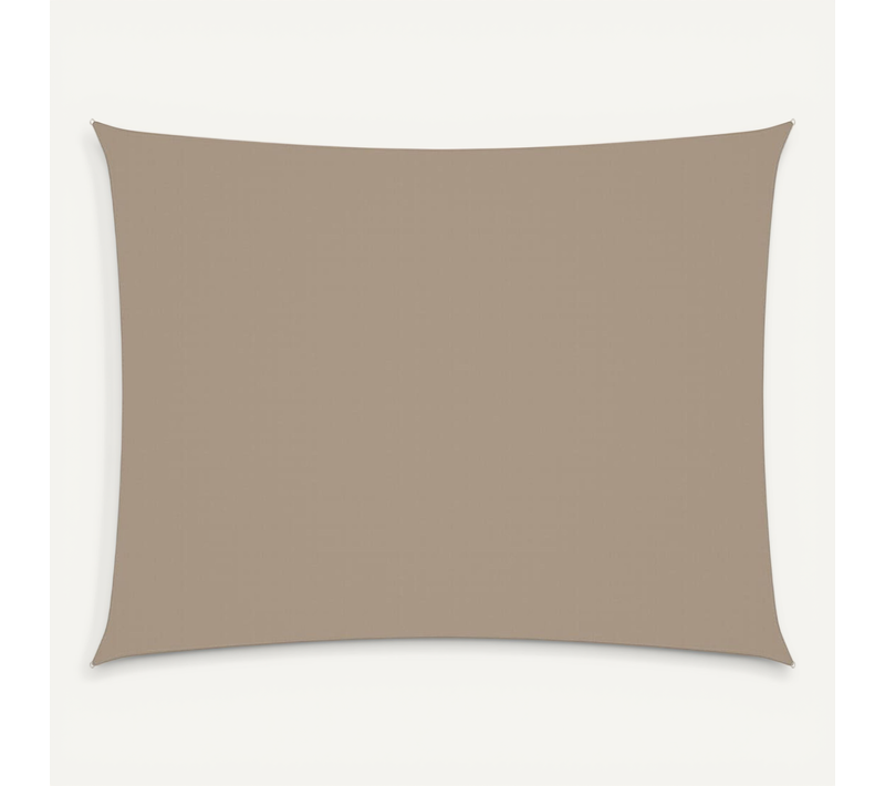 Voile De Parasol Tissu Oxford Rectangulaire 2x3 M Taupe