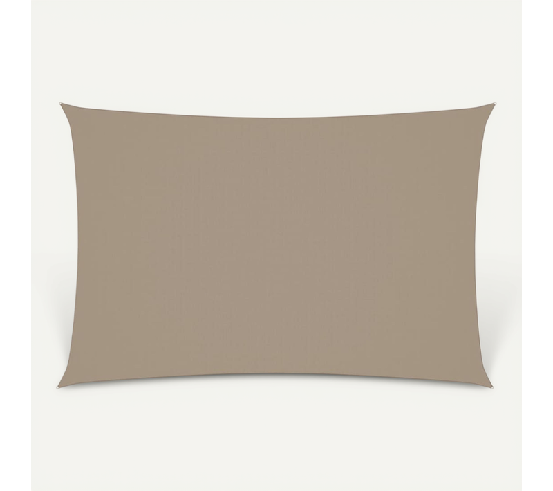 Voile De Parasol Tissu Oxford Rectangulaire 2x4 M Taupe