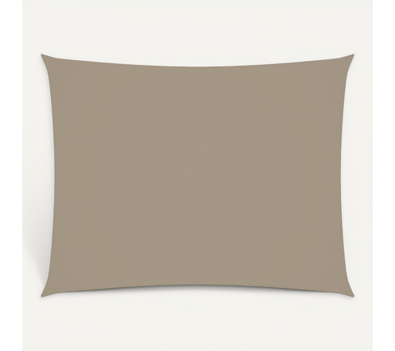 Voile De Parasol Tissu Oxford Rectangulaire 3x6 M Taupe