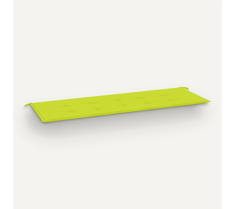 Coussin De Banc De Jardin Vert Brillant 150x50x3cm Tissu Oxford