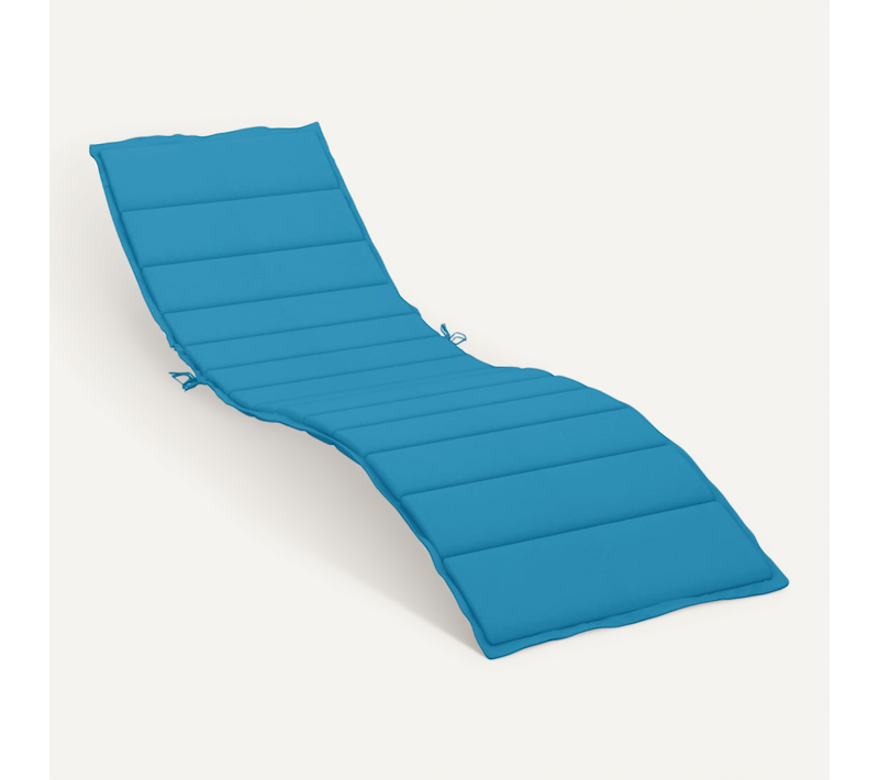 Coussin De Chaise Longue Bleu 200x60x3 Cm Tissu Oxford