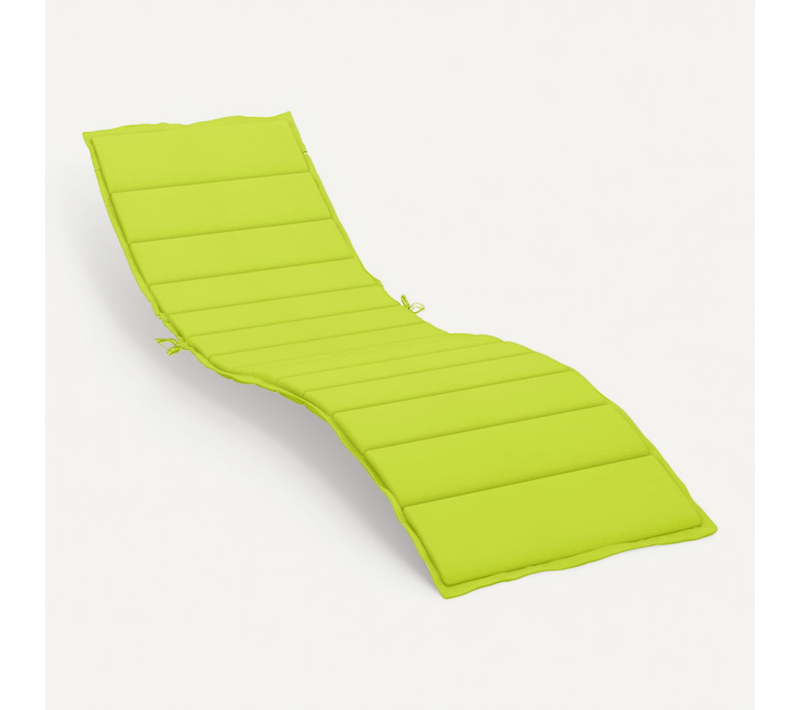 Coussin De Chaise Longue Vert Vif 200x60x3 Cm Tissu Oxford
