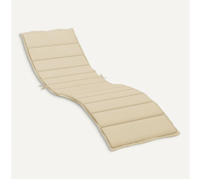 Coussin De Chaise Longue Beige 200x70x3 Cm Tissu Oxford
