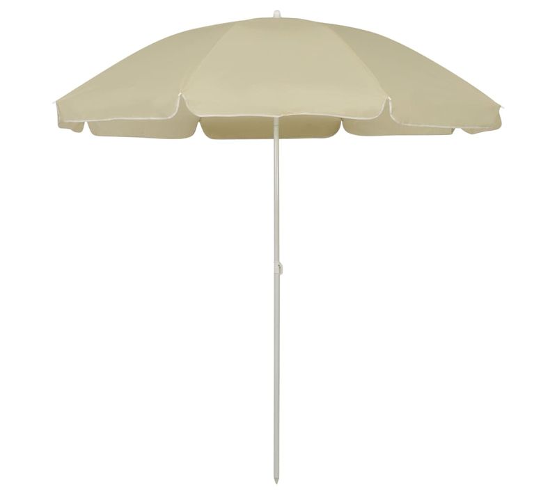 Parasol De Plage Jaune Sable 240 Cm